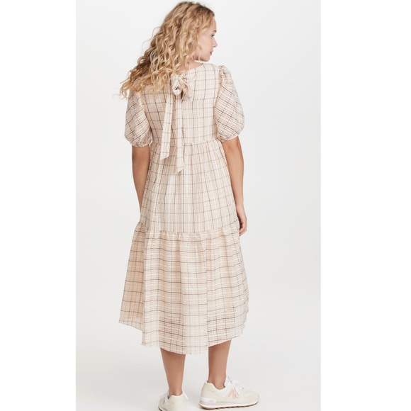 NWT English Factory Plaid Midi Dress - Picture 5 of 16